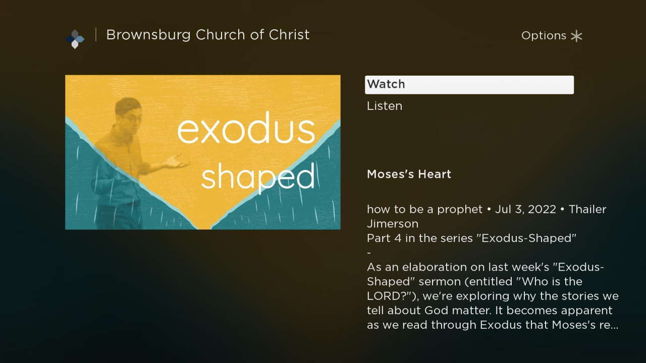 Brownsburg Church of Christ | TV App | Roku Channel Store | Roku