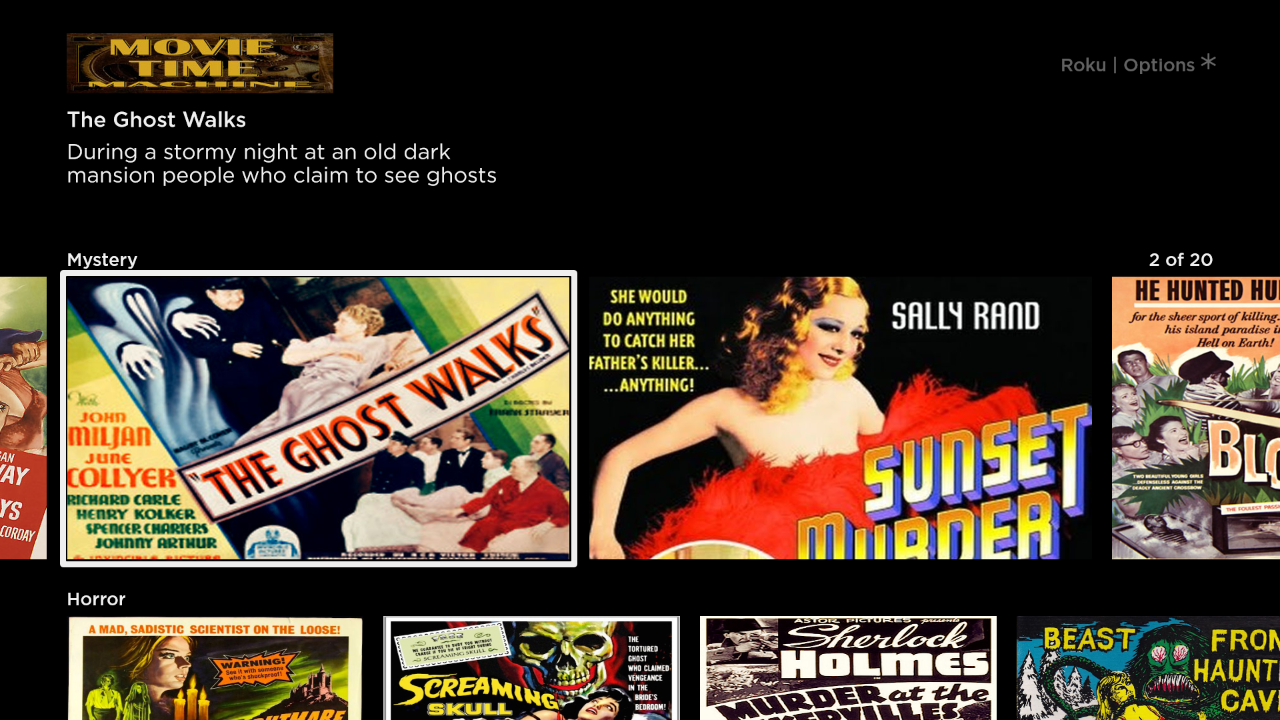 Movie Time Machine | TV App | Roku Channel Store | Roku