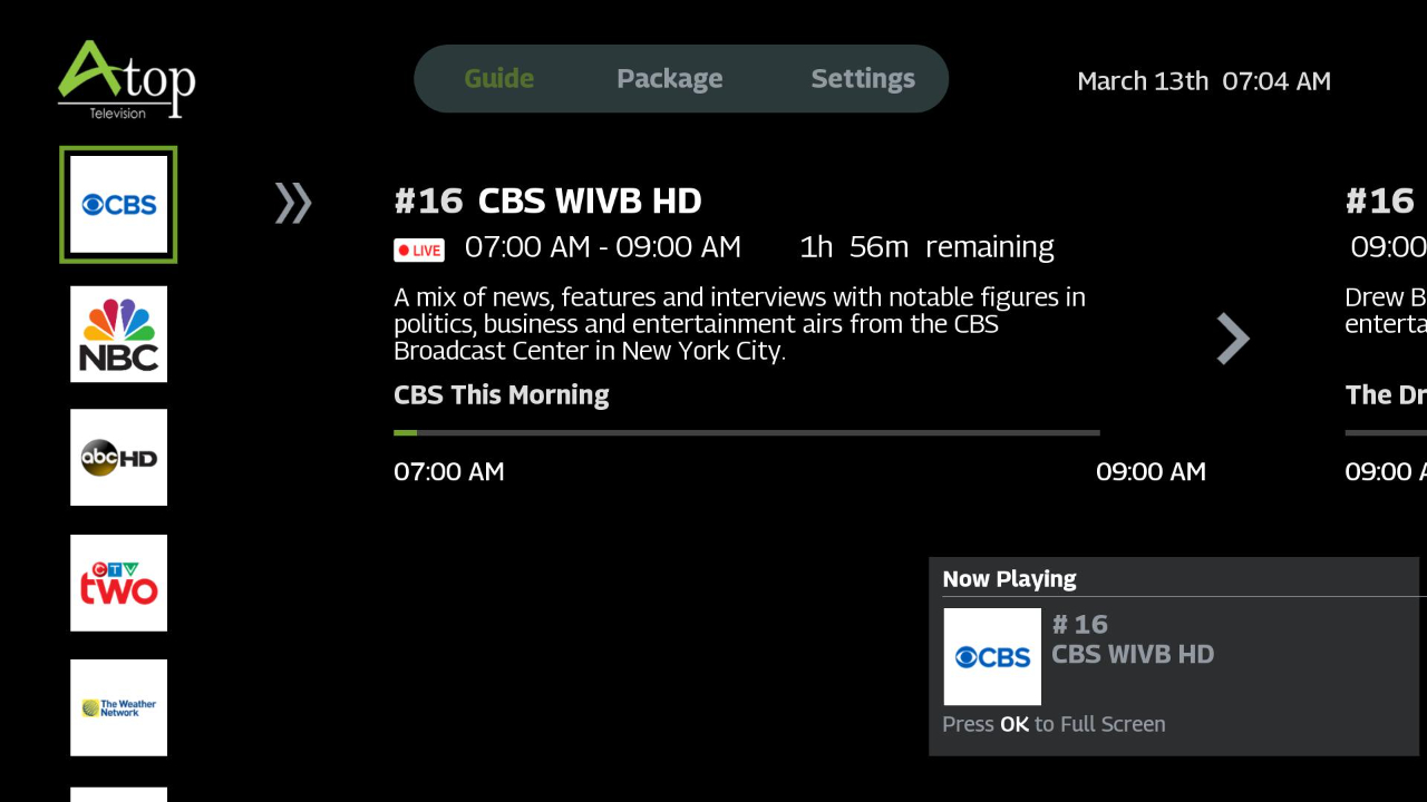 Atop Television Cable TV App Roku Channel Store Roku
