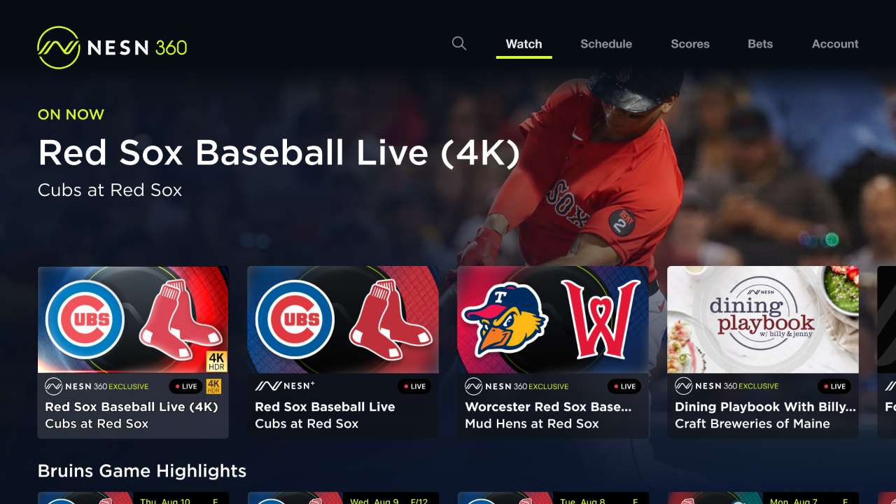 NESN 360 TV App Roku Channel Store Roku