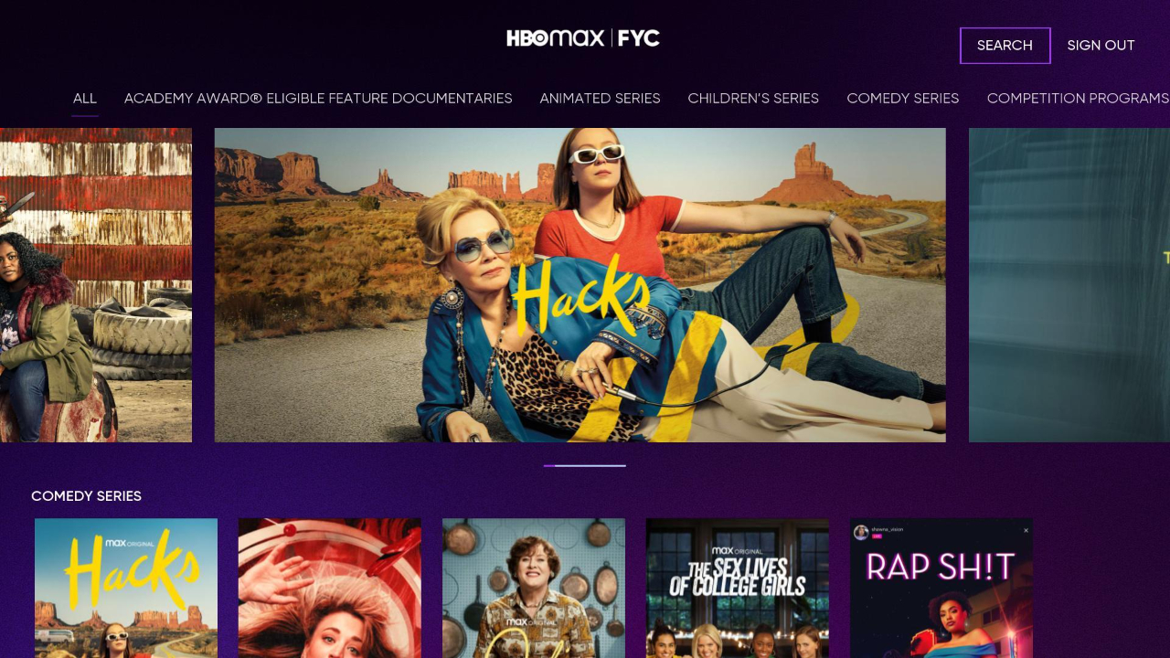 HBO Max FYC TV App Roku Channel Store Roku