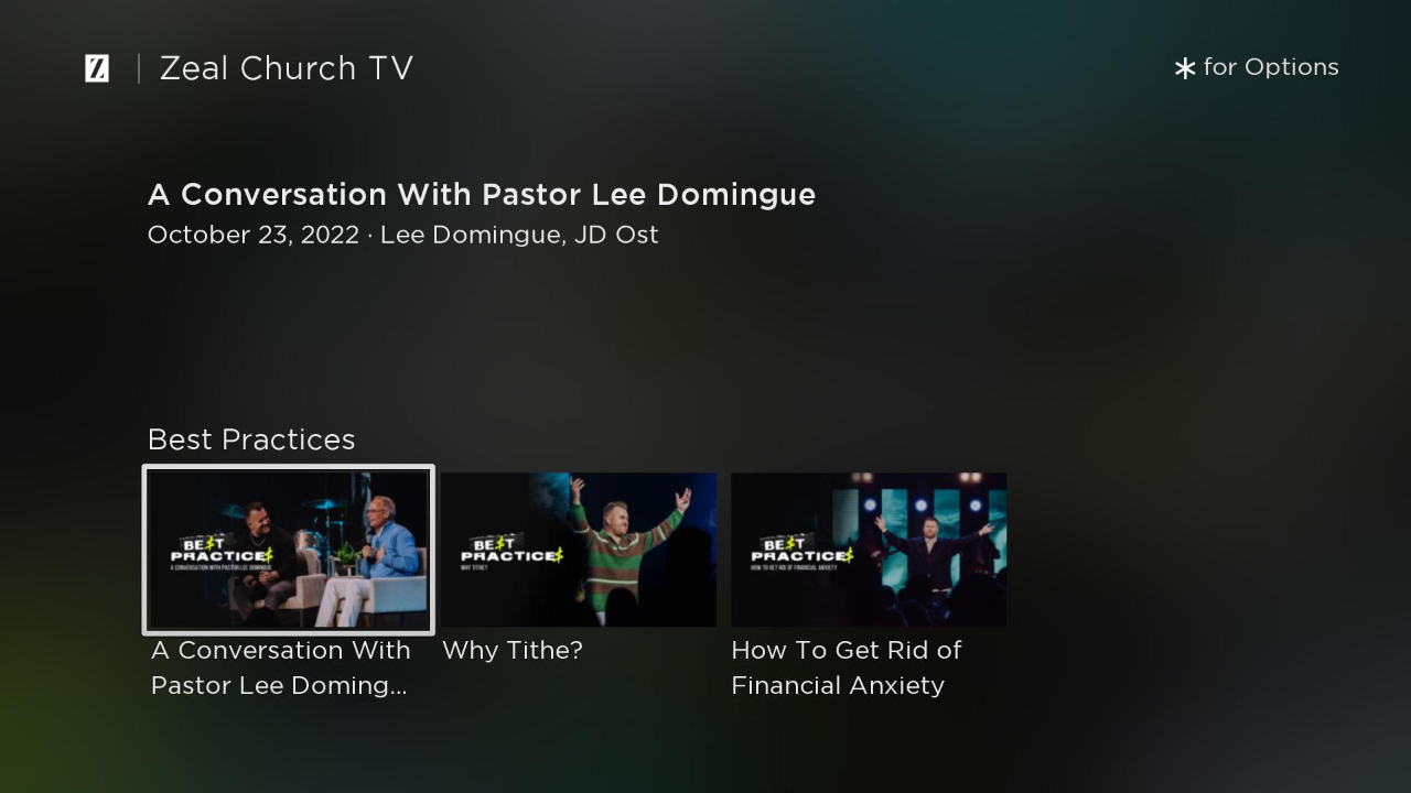 Zeal Church TV | TV App | Roku Channel Store | Roku