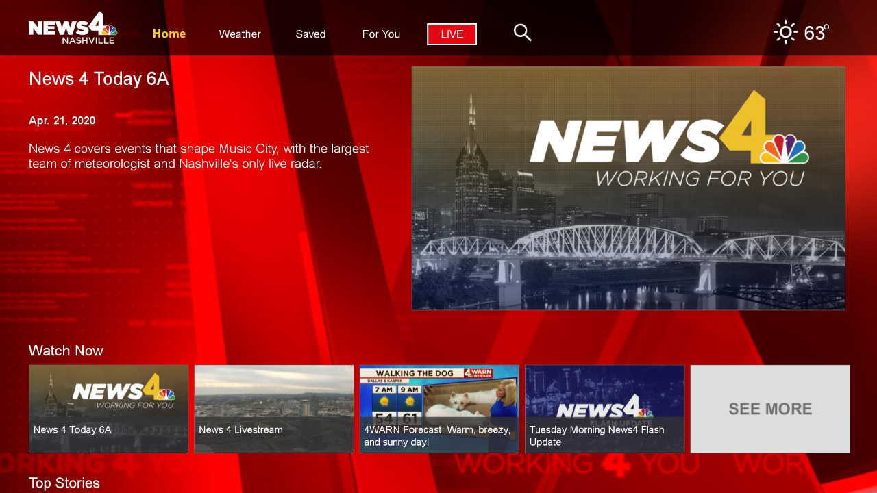 News 4 WSMV Nashville Roku Channel Store Roku