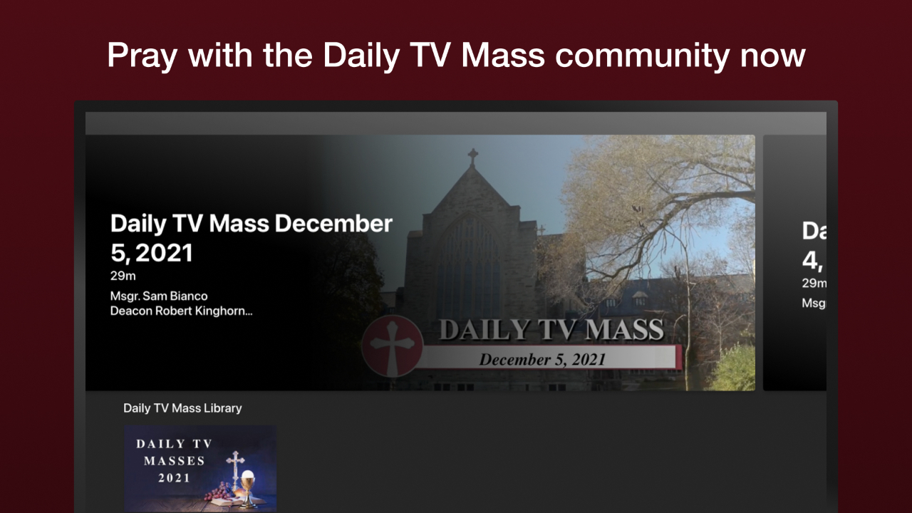 Daily TV Mass TV App Roku Channel Store Roku