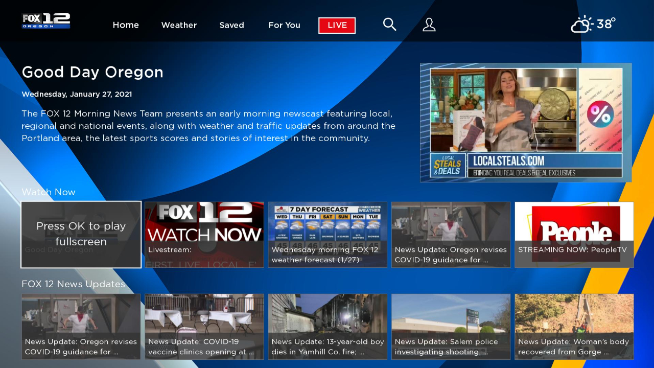 KPTV FOX 12 Oregon News | TV App | Roku Channel Store | Roku - What Channel Is Fox News On Roku Live Tv