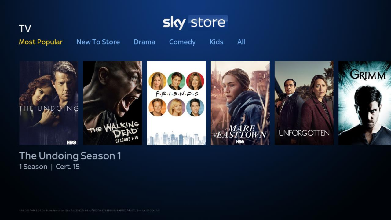 Sky Store TV app Roku Channel Store Roku