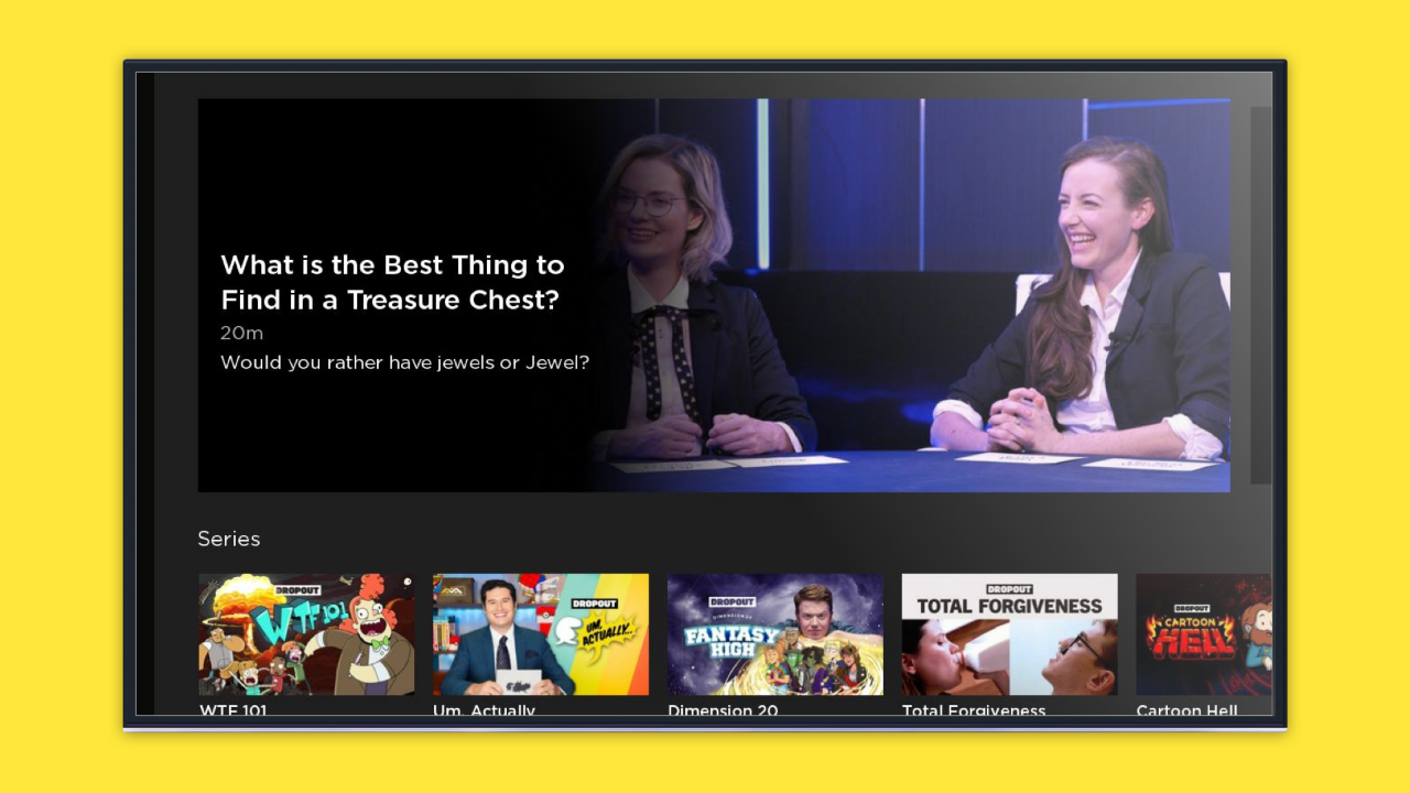 DROPOUT TV App Roku Channel Store Roku