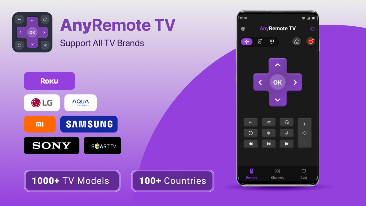 AnyRemote Cast to TV TV App Roku Channel Store Roku