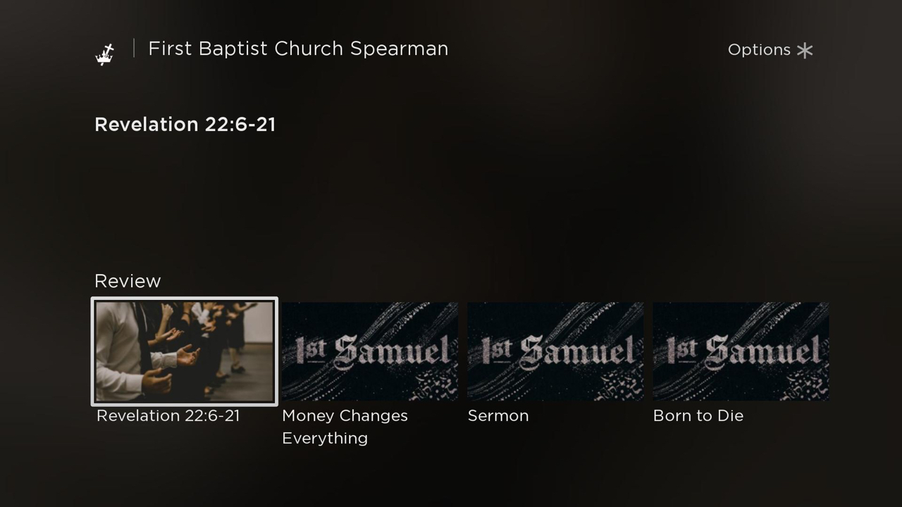 First Baptist Church Spearman | TV App | Roku Channel Store | Roku