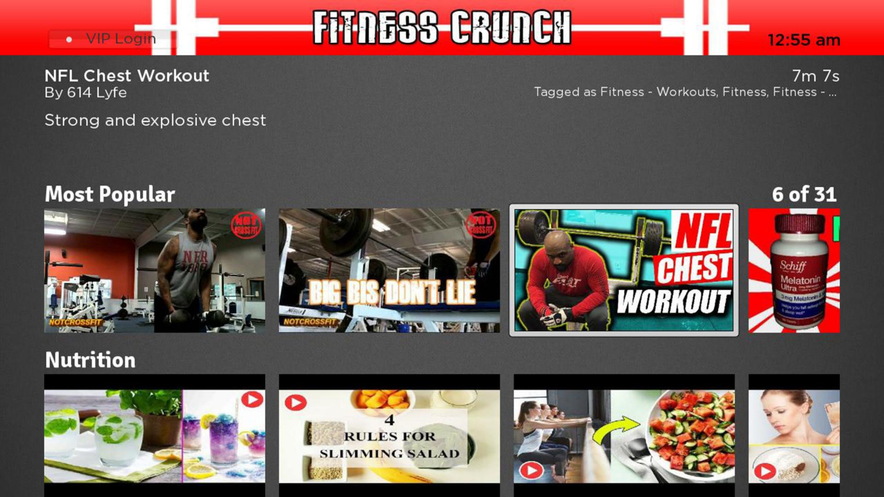 Fitness Crunch | TV App | Roku Channel Store | Roku