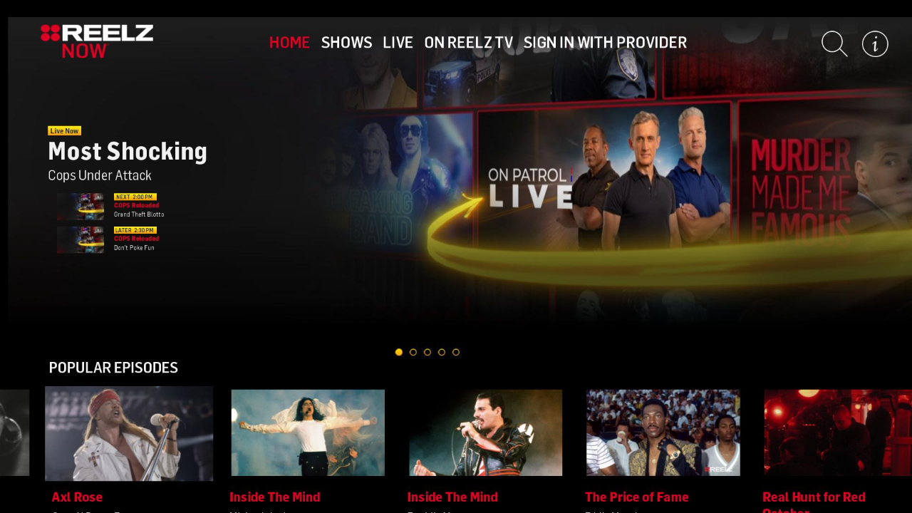 REELZ NOW TV App Roku Channel Store Roku