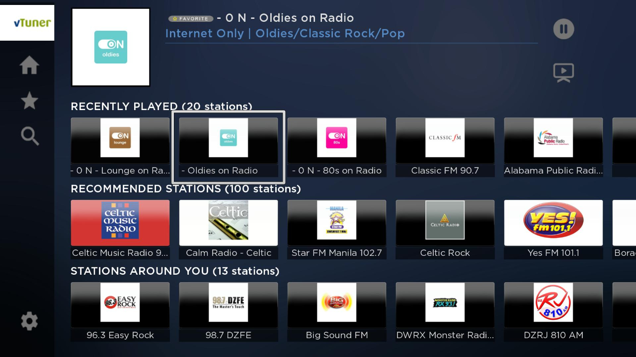 vTuner Radio TV App Roku Channel Store Roku