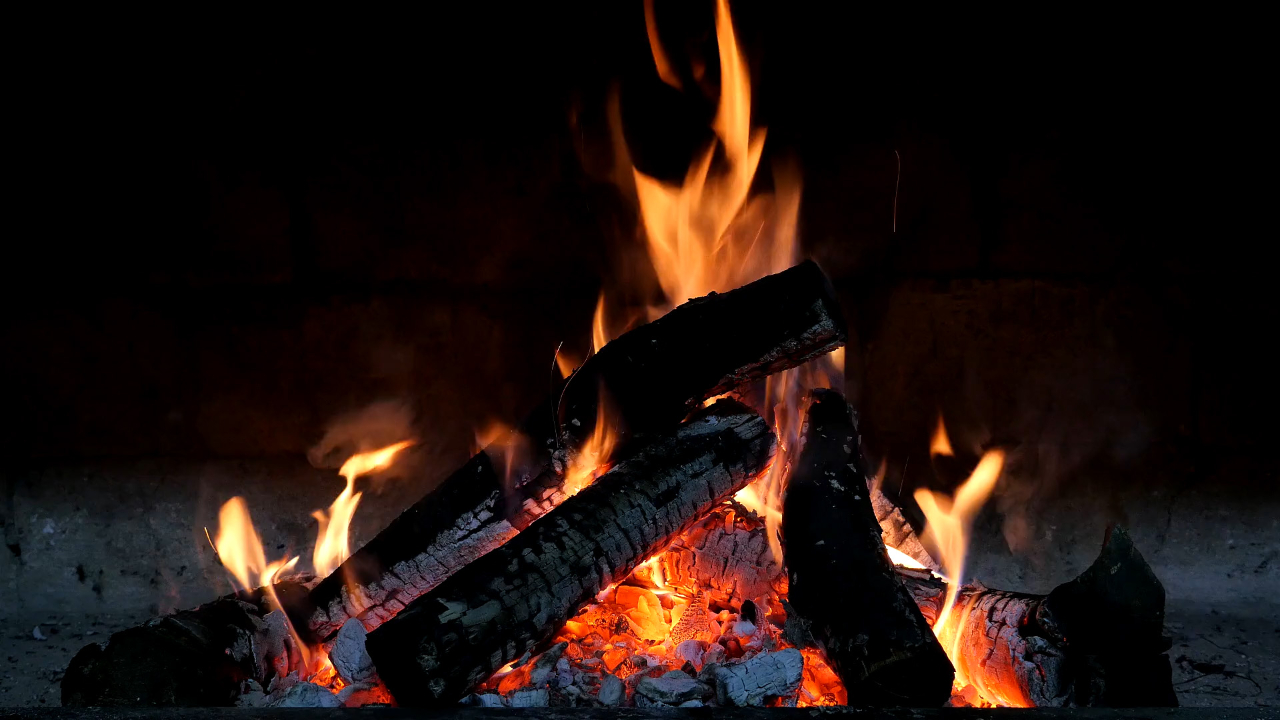 roku tv fireplace screensaver
