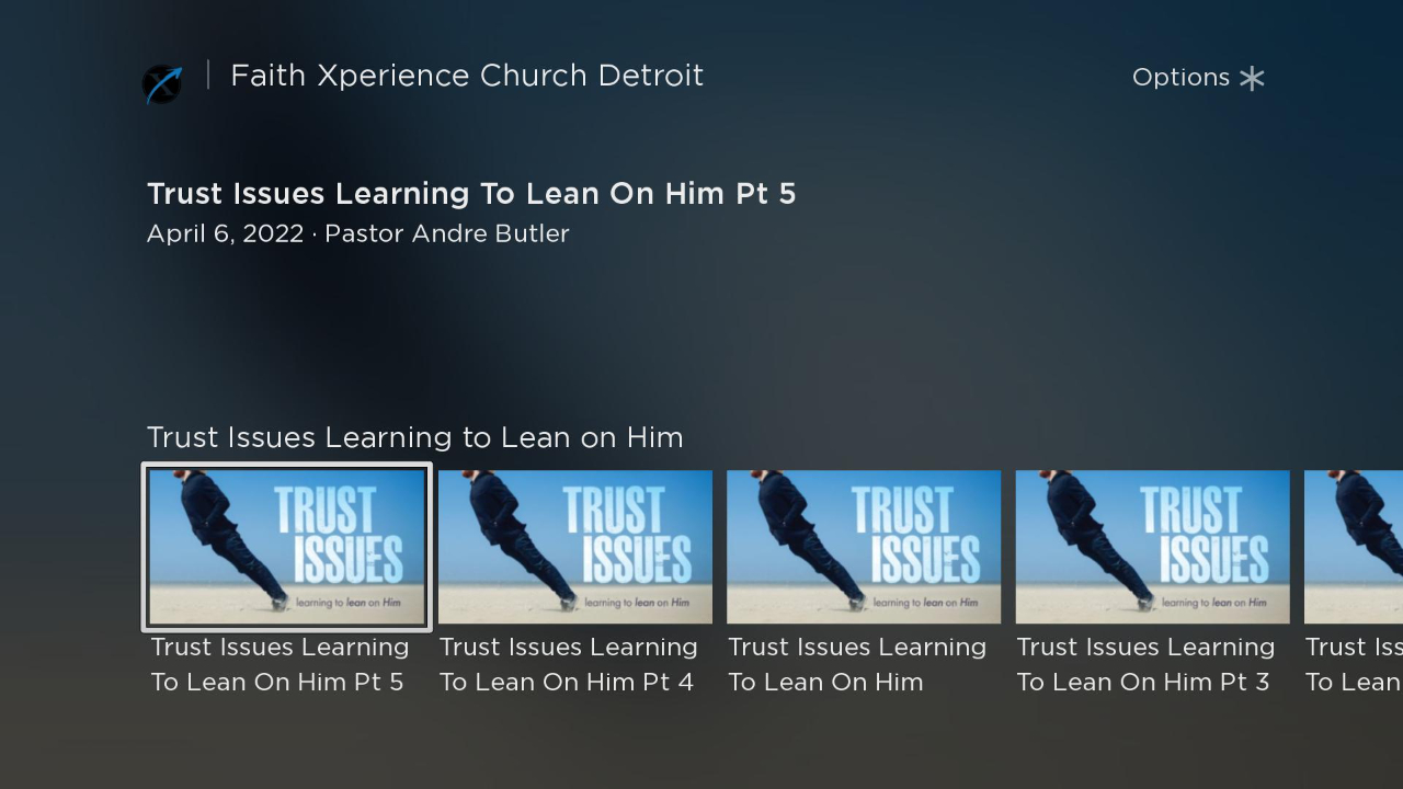 Faith Xperience Church Detroit TV App Roku Channel Store Roku