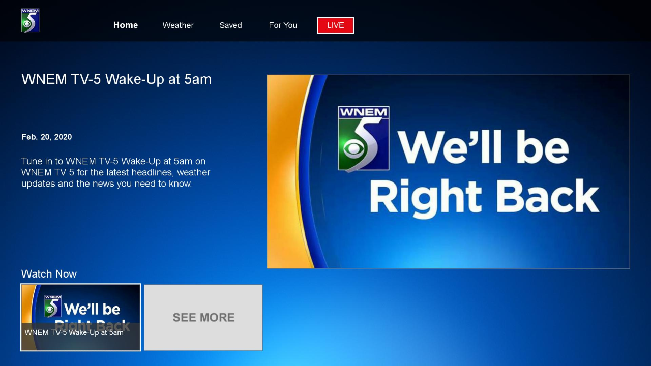 WNEM TV5 Streaming News | Roku Channel Store | Roku