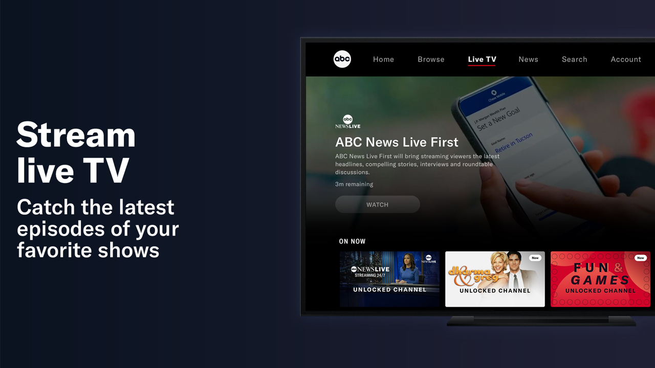 ABC: Watch New Shows & Live TV | TV App | Roku Channel Store | Roku