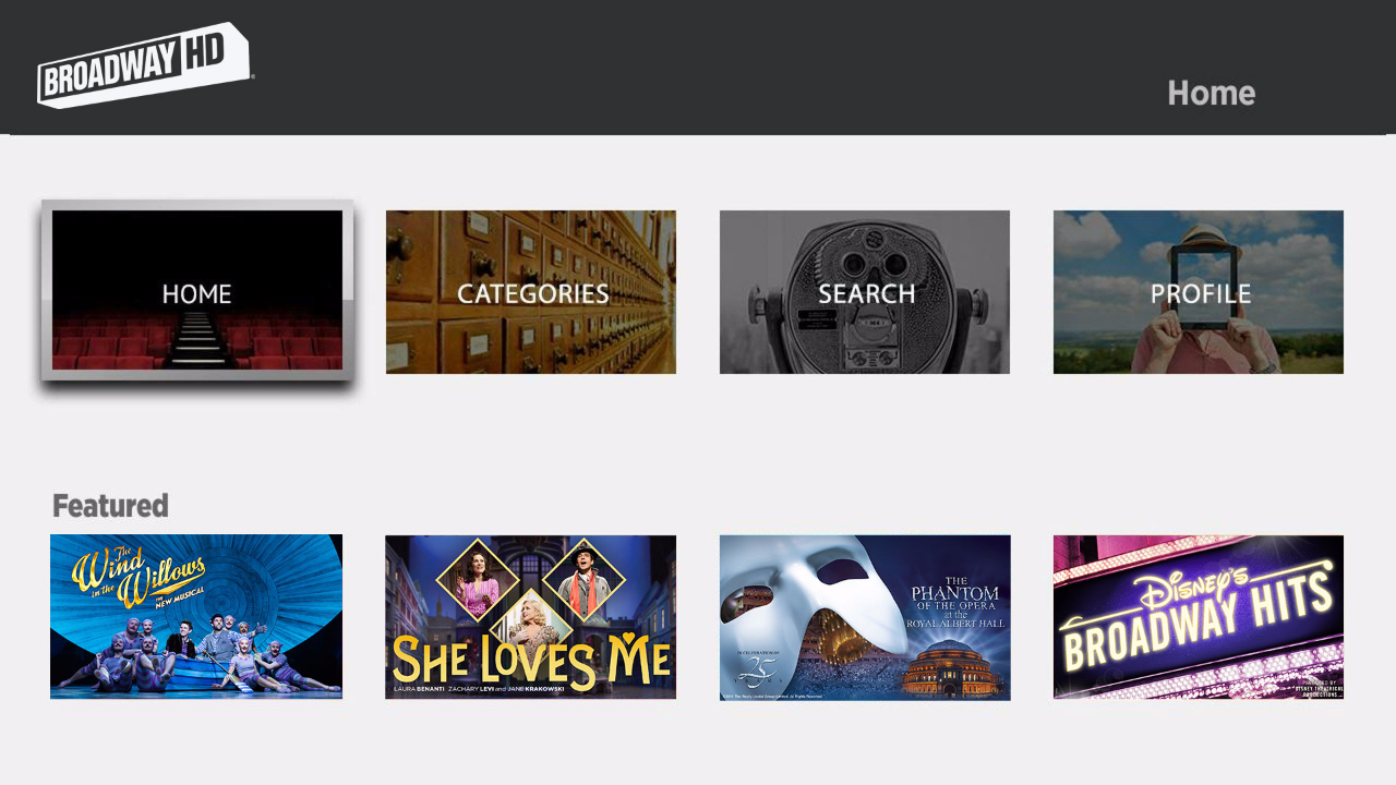 BroadwayHD TV App Roku Channel Store Roku