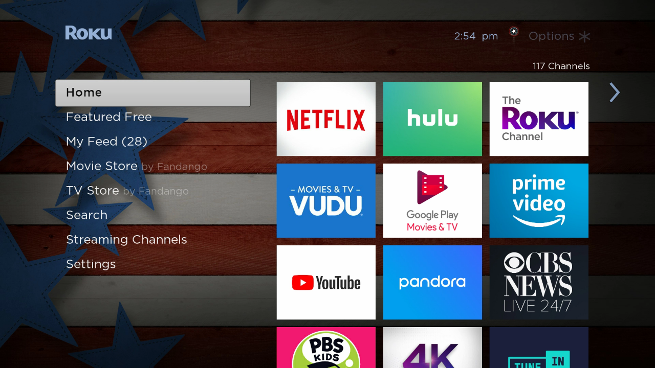 July 4th Stars & Stripes TV App Roku Channel Store Roku