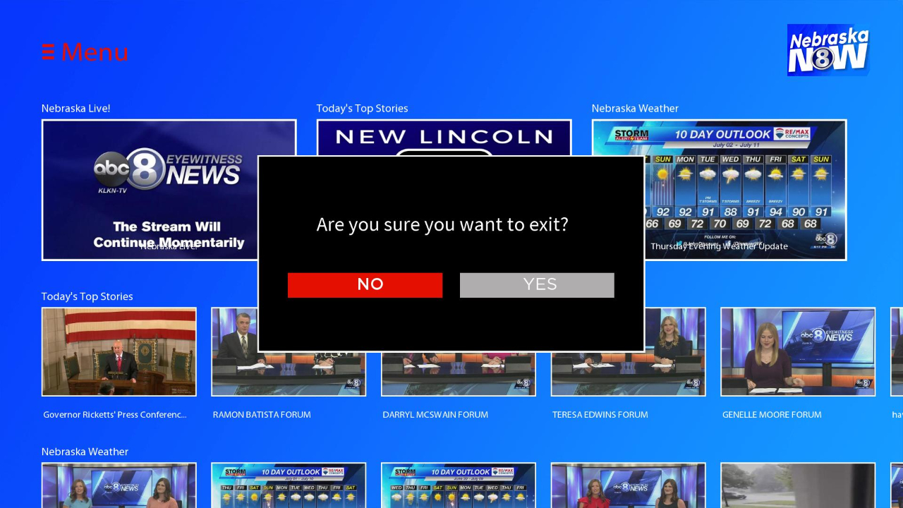 Nebraska Now! TV App Roku Channel Store Roku