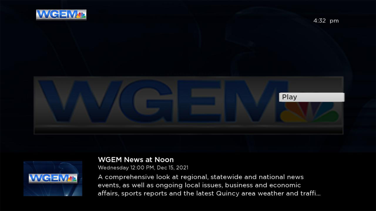 WGEM News TV App Roku Channel Store Roku