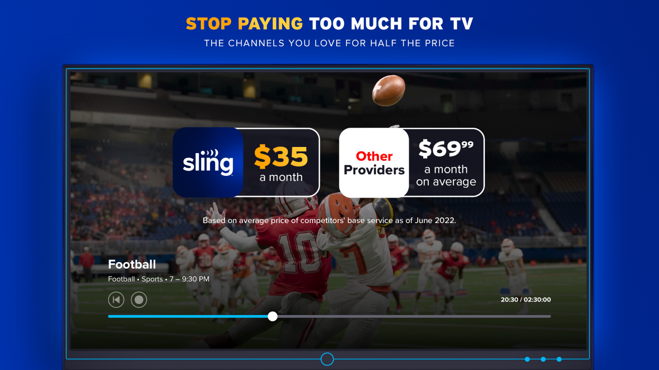 Sling TV TV App Roku Channel Store Roku