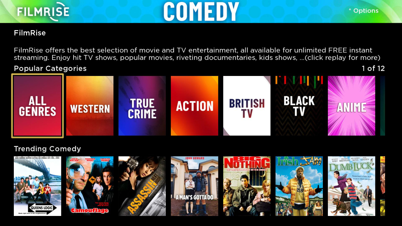 FilmRise Comedy TV App Roku Channel Store Roku