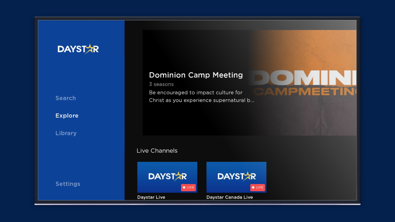 Daystar TV App Roku Channel Store Roku