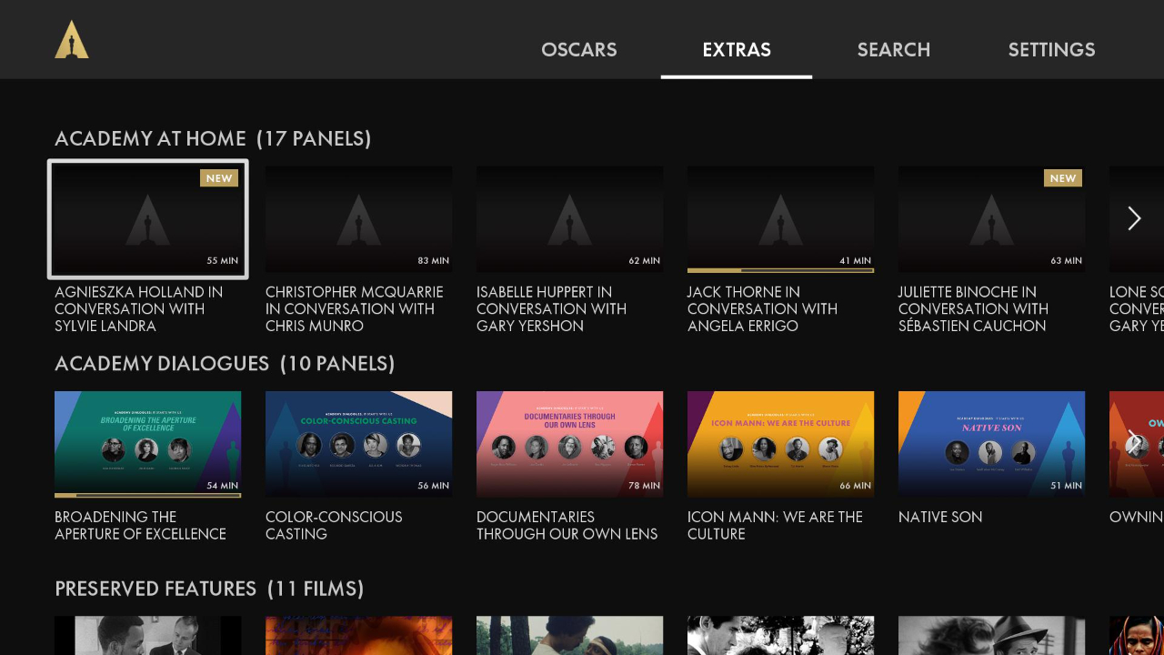 Academy Screening Room TV App Roku Channel Store Roku