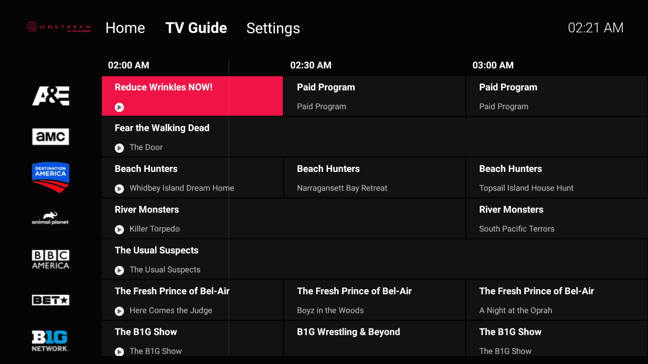 DISH OnStream TV App Roku Channel Store Roku