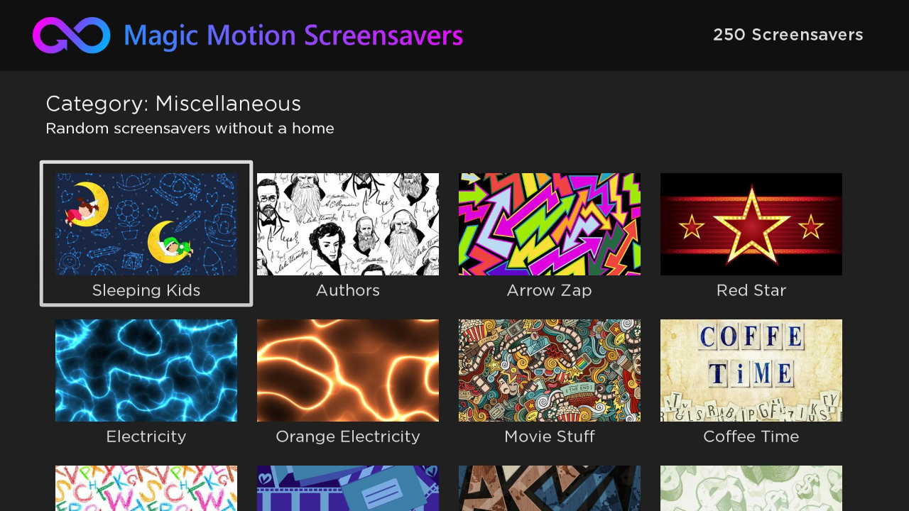 Magic Motion Screensavers TV App Roku Channel Store Roku