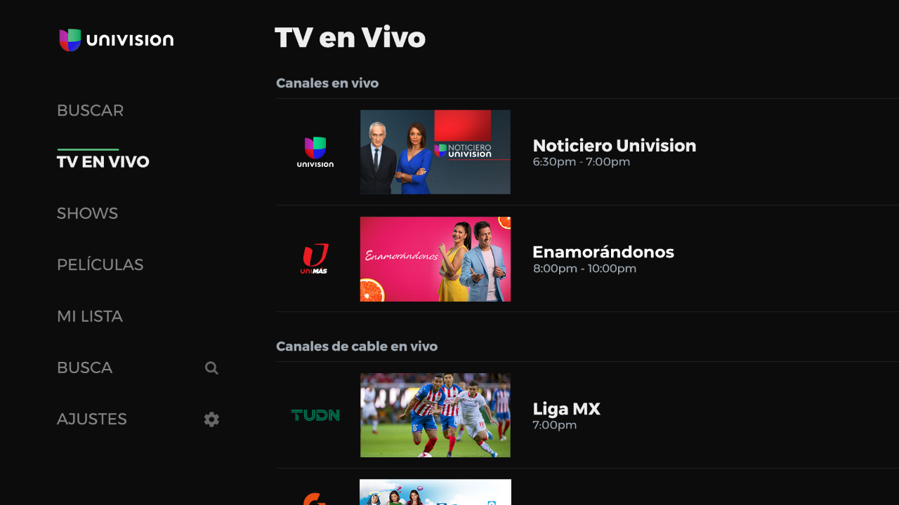 Univision | TV App | Roku Channel Store | Roku