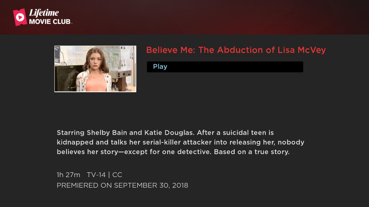 Lifetime Movie Club | Roku Channel Store | Roku