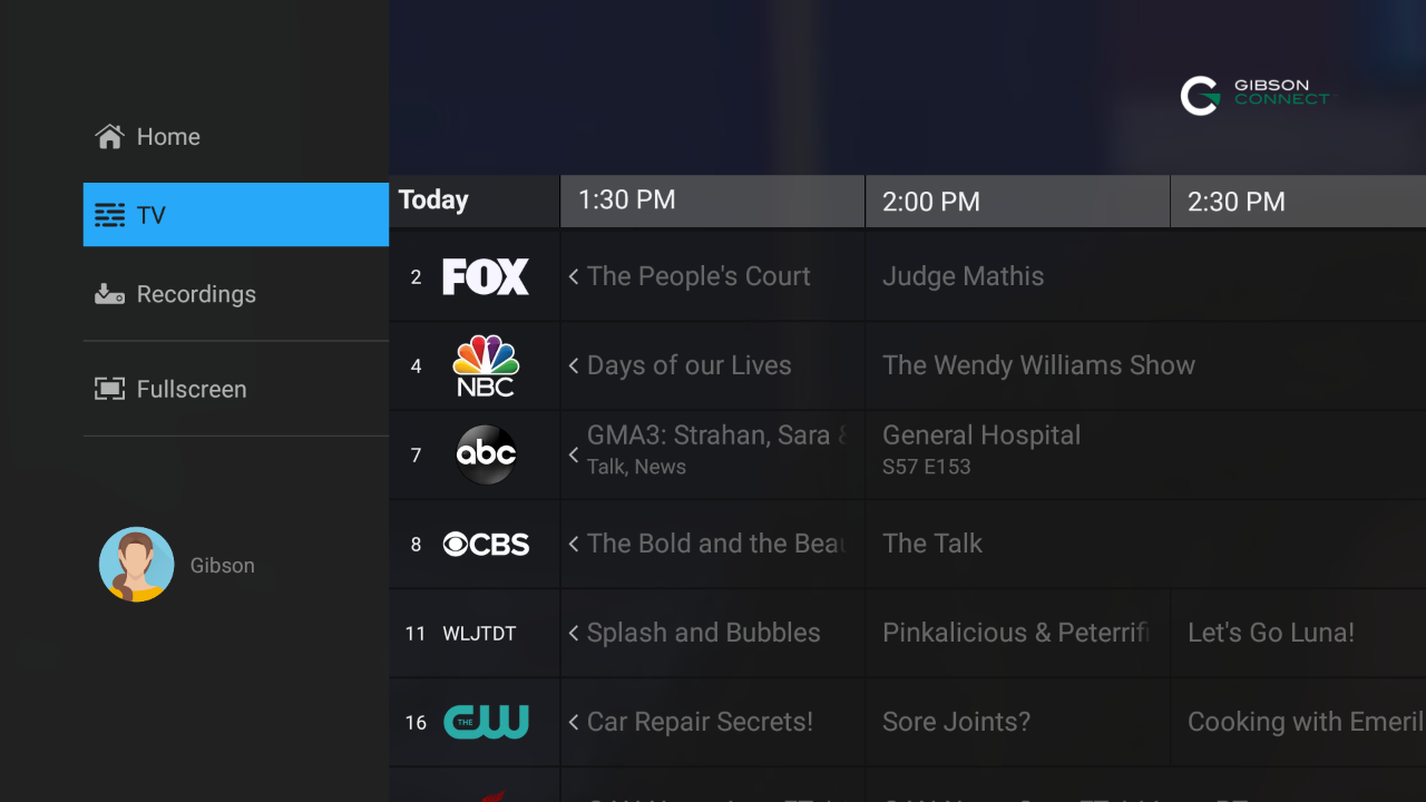 Gibson Connect TV | TV App | Roku Channel Store | Roku