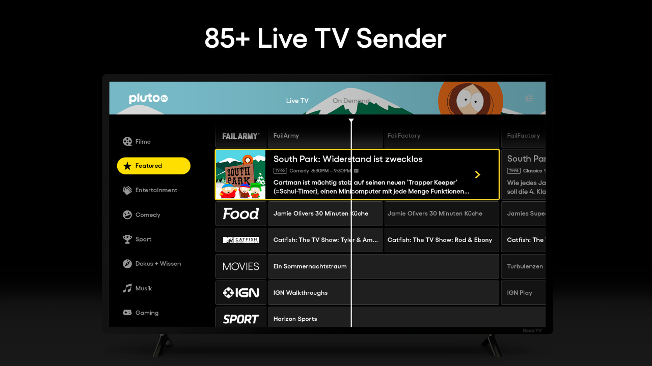 Pluto TV Die Neue Senderwelt Roku Channel Store Roku