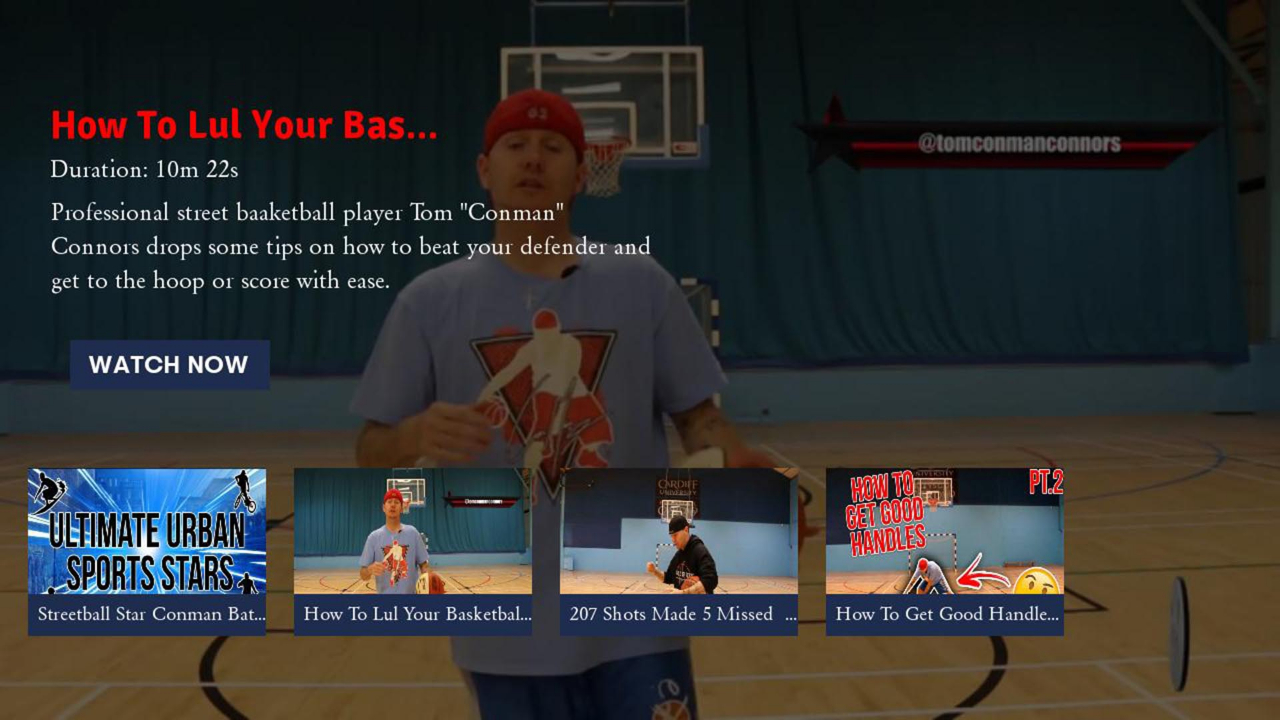 Conman Basketball TV App Roku Channel Store Roku