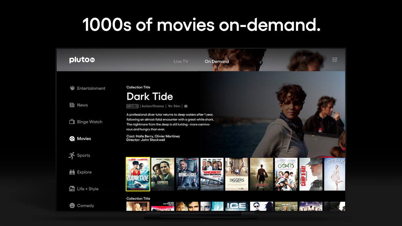 Pluto TV It's Free TV TV app Roku Channel Store Roku