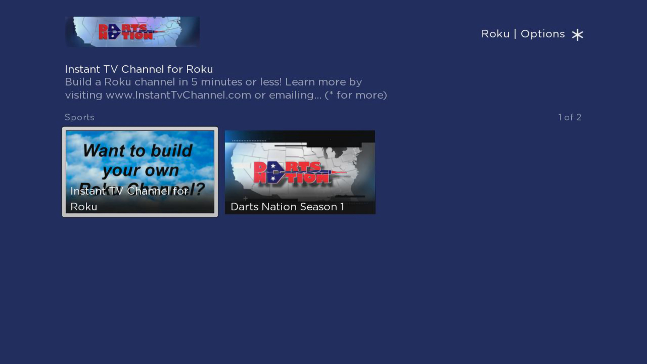 Darts Nation TV App Roku Channel Store Roku