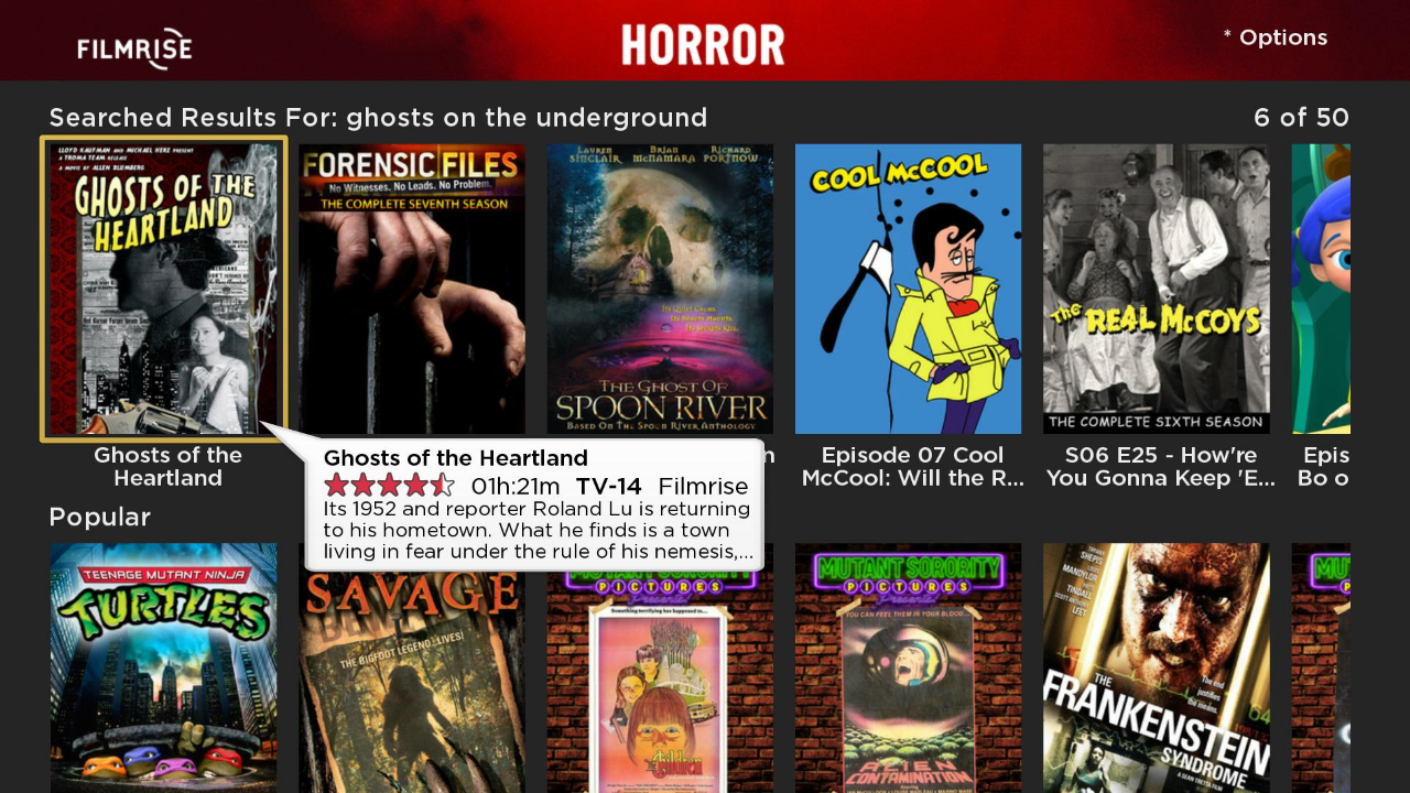 FilmRise Horror | Roku Channel Store | Roku