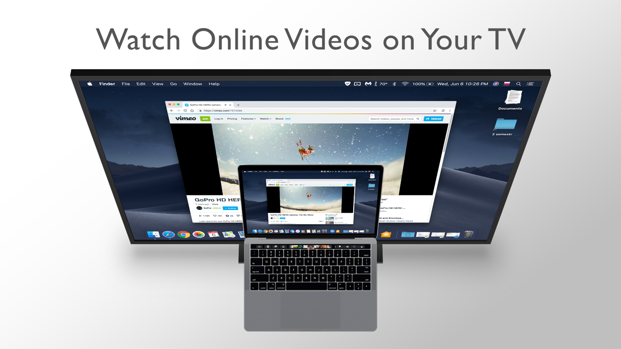 screen sharing mac to tv roku