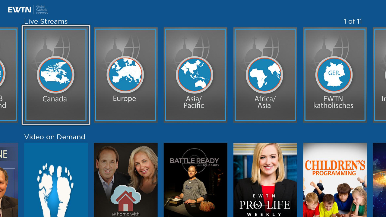 EWTN Canada TV App Roku Channel Store Roku