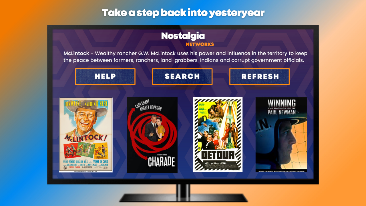 Nostalgia Networks Classic Movies & Westerns TV App Roku Channel