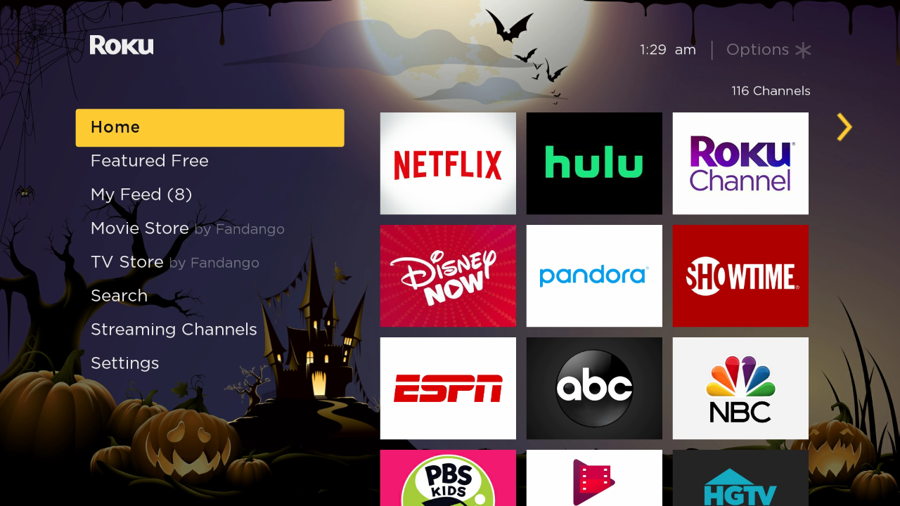 Haunted Home Screen TV app Roku Channel Store Roku