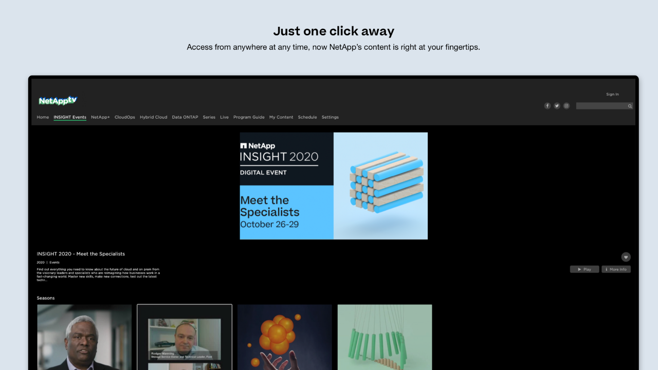 NetApp TV TV App Roku Channel Store Roku
