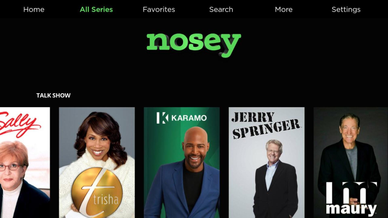 Nosey TV App Roku Channel Store Roku