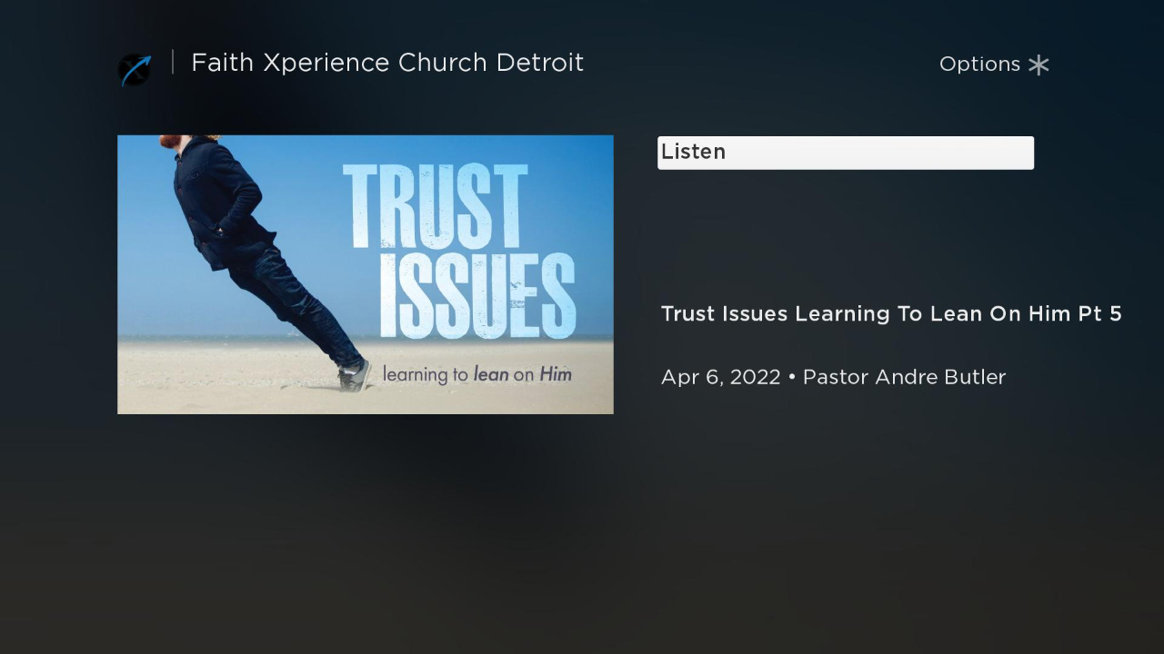 Faith Xperience Church Detroit TV App Roku Channel Store Roku