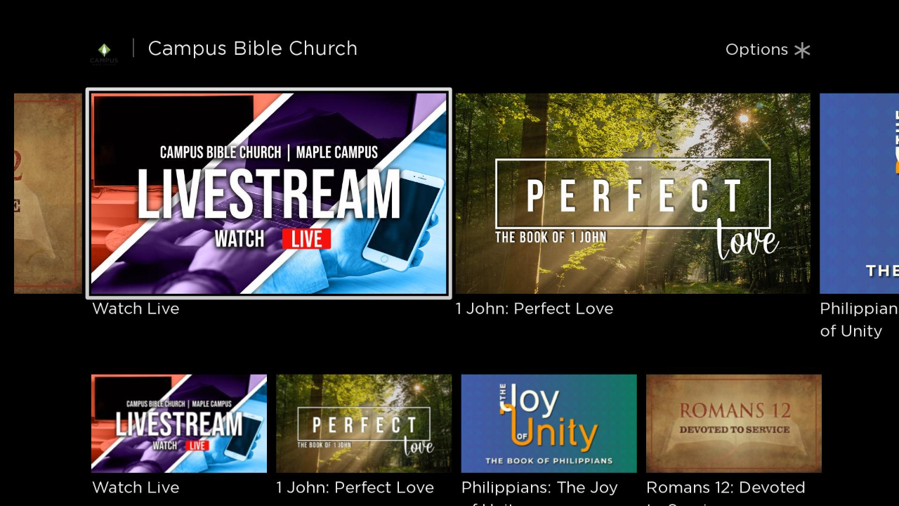 Campus Bible Church | TV App | Roku Channel Store | Roku