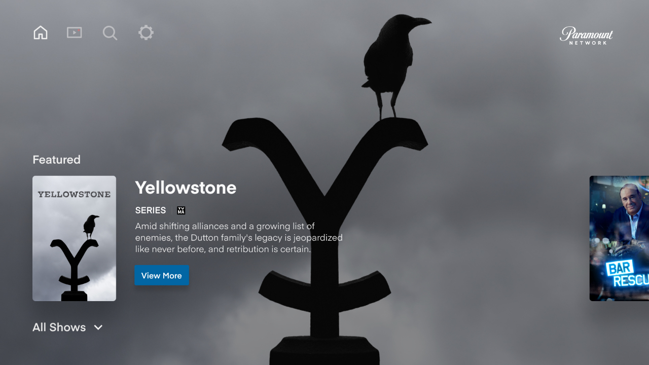 Paramount Network TV App Roku Channel Store Roku