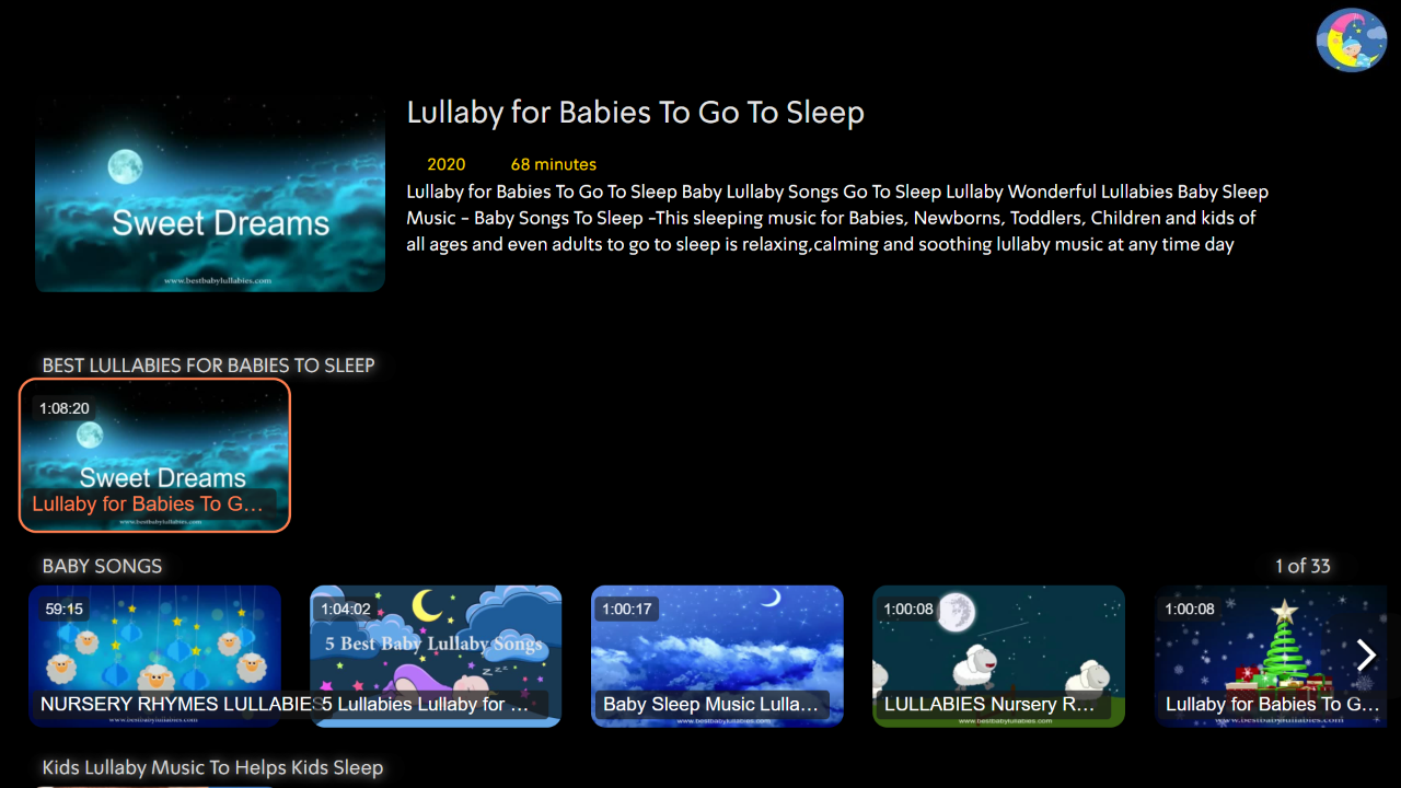 Best Baby Lullabies - Bedtime Music | Tienda de canales Roku | Roku