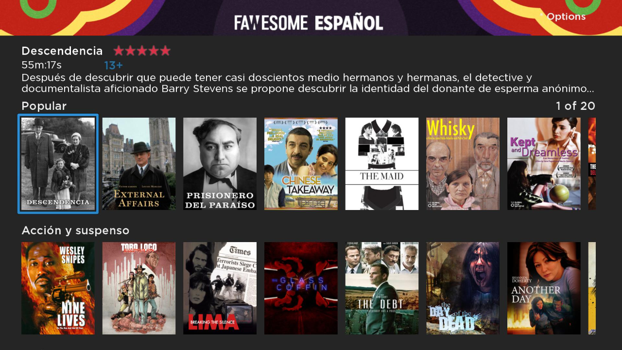 Spanish Movies & TV by Fawesome | TV App | Roku Channel Store | Roku - How To Watch Movies In Spanish On Amazon Prime