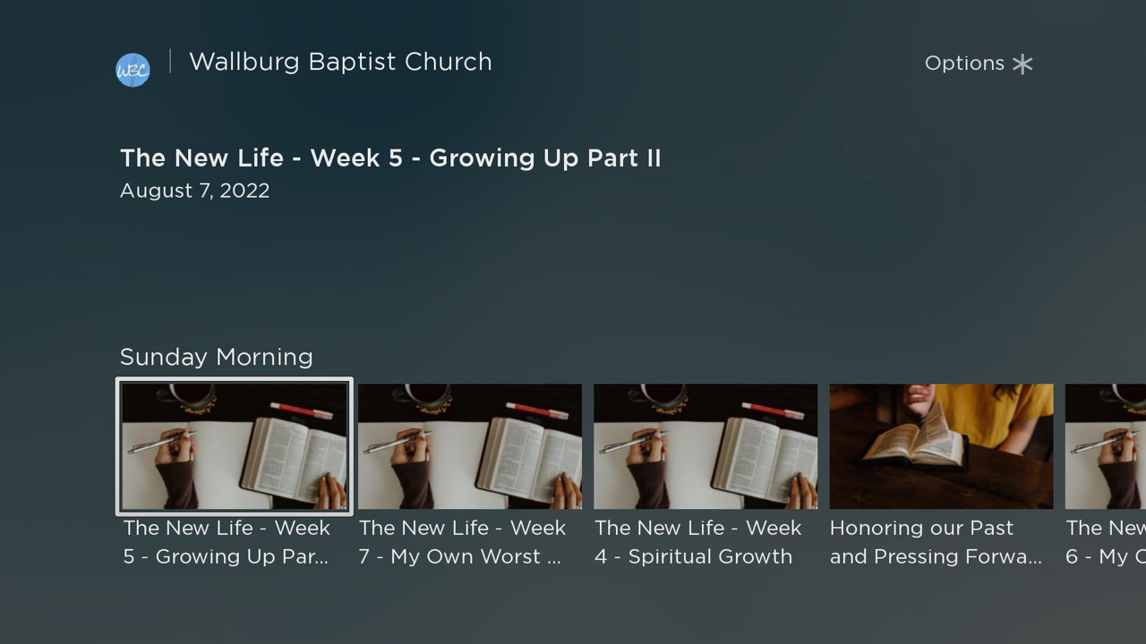 Wallburg Baptist Church | TV App | Roku Channel Store | Roku